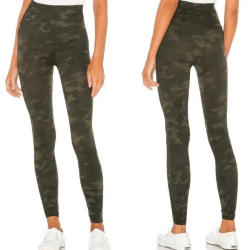 SPANX Green Camo Leggings